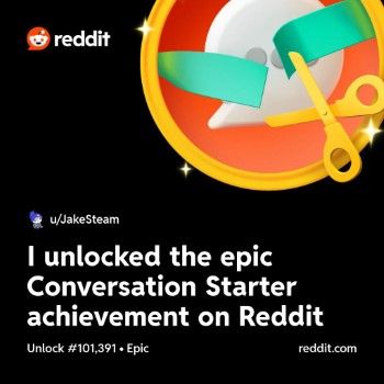 Shareable Reddit achievement