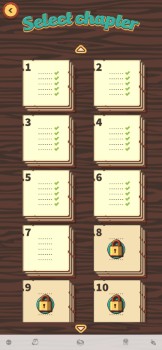 String of Words level select