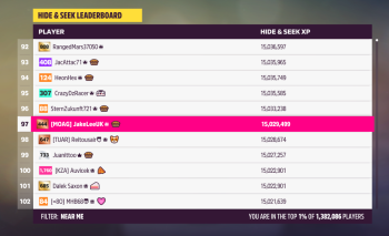 FH5 Hide & Seek leaderboard