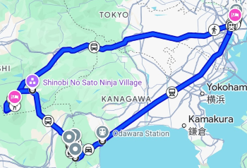 Japan 1 day 3 map